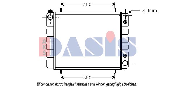 AKS DASIS Radiators, Motora dzesēšanas sistēma 370460N